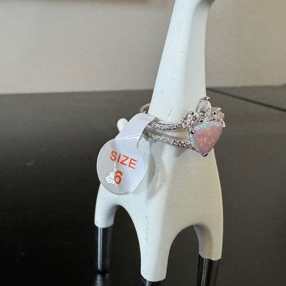 BP Sterling Ring with Light Pink Fire Opal (RBP 4679) - Picture 8 of 9